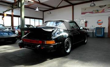 Thumbnail von 911 Carrera Cabriolét, Mai 1986, Schwarz/Vollleder Rot