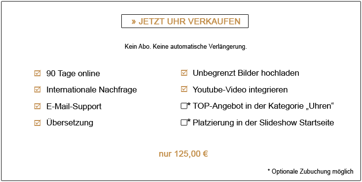 Jetzt Uhr online verkaufen bei herando.com