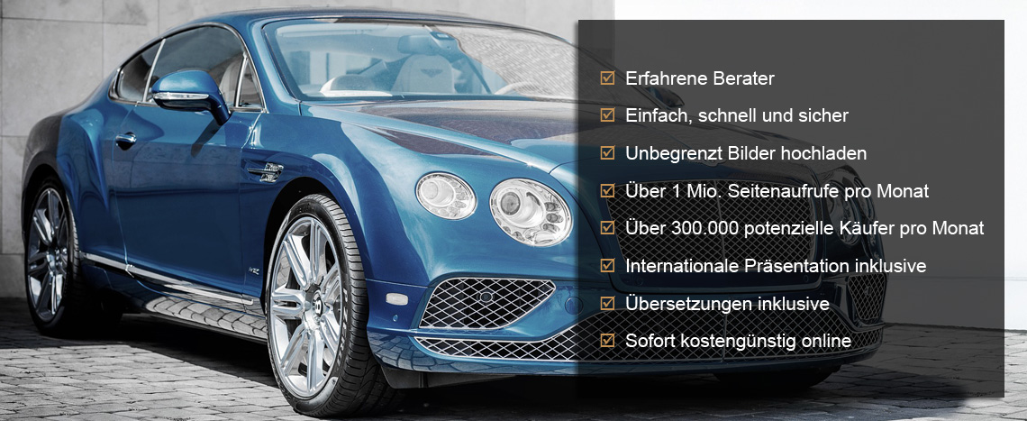 Luxusauto online verkaufen bei herando.com