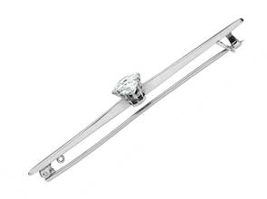 Thumbnail von Brooch 950 platinum diamonds 2.4ct vintage, year 1920, handcrafted