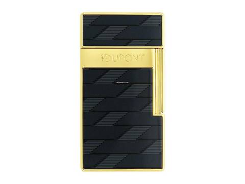 S.T. Dupont Feuerzeug Biggy Monogram 1872 Black Gelbgold Ref.025079 Full Set </h1>