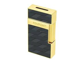 Thumbnail von S.T. Dupont Biggy Monogram Lighter 1872 Black Yellow Gold Ref.025079 Full Set