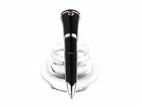 Thumbnail von Cartier ballpoint pen, watch, steel, composite, coral, crystal glass, vintage, full set