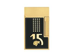 S.T. Dupont lighter Le Grand Behike black yellow gold Ref.C23003CL full set