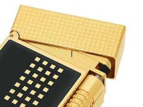 Thumbnail von S.T. Dupont lighter Le Grand Behike black yellow gold Ref.C23003CL full set