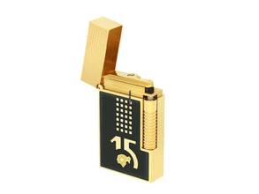 Thumbnail von S.T. Dupont lighter Le Grand Behike black yellow gold Ref.C23003CL full set