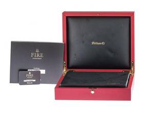 Pelikan Fire 18kt Yellow Gold Limited Edition Fountain Pen 2010 Full Set