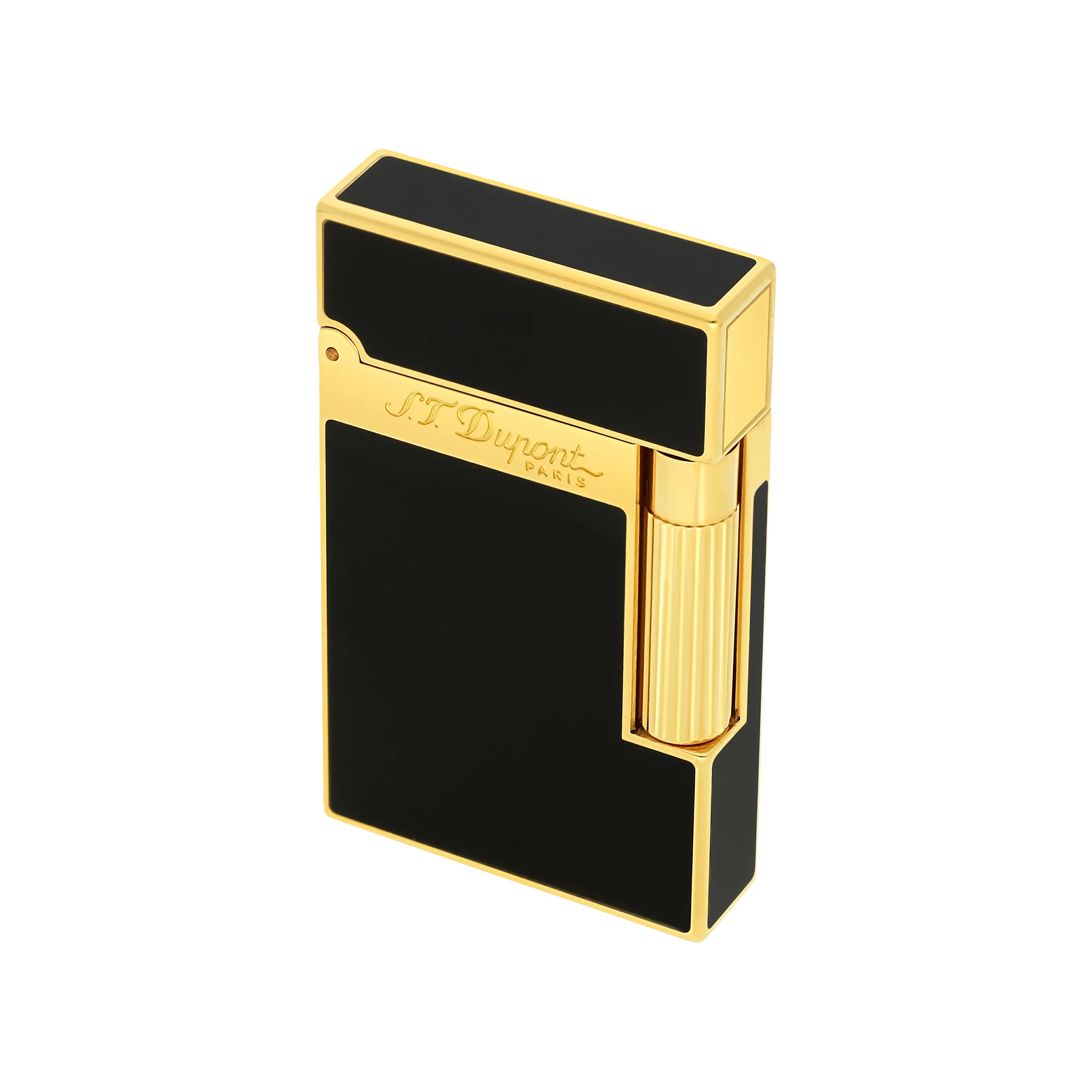 Thumbnail von S.T. Dupont Lighter Line 2 Chinalac Black Yellow Gold Ref.016884 Full Set Line 2