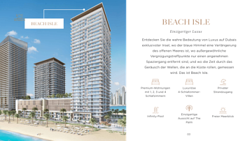 Thumbnail von Luxusimmobilie, Beachfront Dubai, Beach Isle 2BR