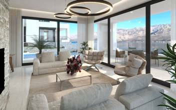 Thumbnail von Modern villa with swimming pool and beautiful sea view
