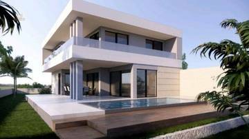 Moderne Villa mit Pool und Blick auf das Meer, Region Punat