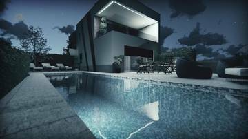 Thumbnail von Reihenhaus in modernem Stil mit Pool