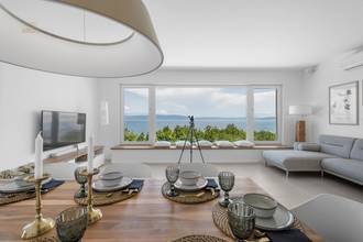 Thumbnail von Modern villa with top-notch furnishings and a swimming pool in a panoramic location, Rabac / Labin region