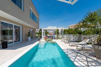 Thumbnail von Modern villa with top-notch furnishings and a swimming pool in a panoramic location, Rabac / Labin region