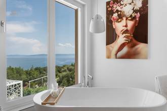 Thumbnail von Modern villa with top-notch furnishings and a swimming pool in a panoramic location, Rabac / Labin region