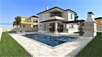 Mediterrane Villa mit privatem Pool in Vrbnik, Insel Krk