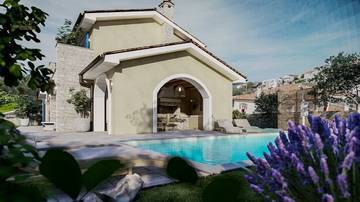 Thumbnail von Mediterranean villa with pool and sea view, island of Krk