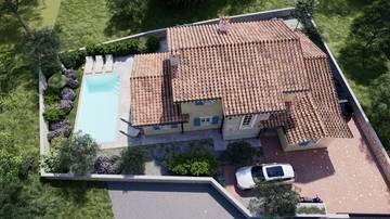 Thumbnail von Mediterranean villa with pool and sea view, island of Krk