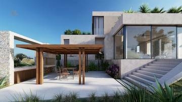 Thumbnail von Modern villa with pool and sea view, Rogoznica region