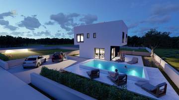 Moderne Neubau-Villa mit Swimmingpool