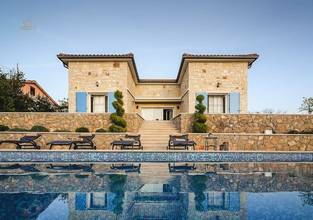 Malinska, Insel Krk: Neubau-Steinhaus mit Swimmingpool