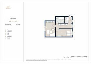 Thumbnail von Helle 2-Zimmer Wohnung, Nähe Wiedner Hauptstraße