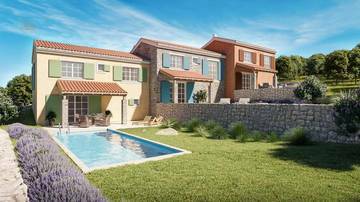 Thumbnail von Mediterrane Ferienhäuser mit Pool und Meerblick