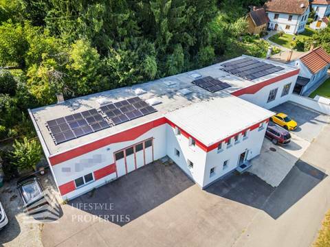 Attraktives Gewerbejuwel: Lagerhalle + Büroflächen mit Photovoltaik direkt am Bahnhof