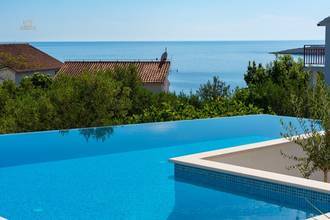 Thumbnail von Modern villa with panoramic sea view and swimming pool, Rogoznica region