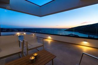 Thumbnail von Modern villa with panoramic sea view and swimming pool, Rogoznica region