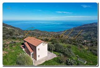 Thumbnail von Detached panoramic villa above Cefalù, four bedrooms, great sea view, and approximately 11,000 m² of spacious hillside property.