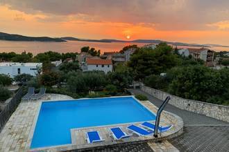 Thumbnail von Mediterranean villa with pool and panoramic sea view, Sibenik region