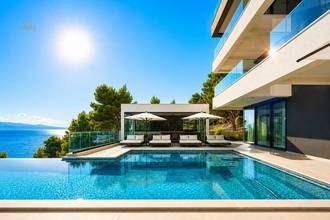 Thumbnail von Impressive luxury villa directly on the sea with an infinity pool and wellness area