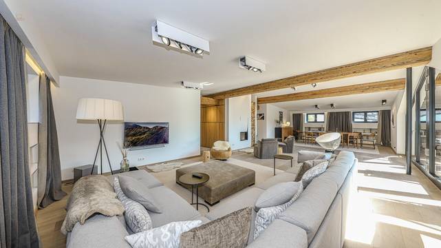 Luxurious city penthouse with panoramic view