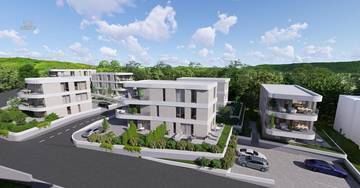 Thumbnail von Newly built penthouse with a large roof terrace, studio apartment, and sea view