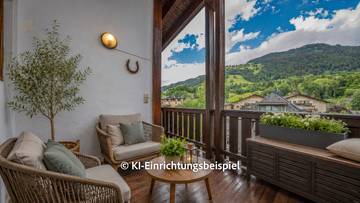 Thumbnail von Attic apartment with a beautiful mountain view