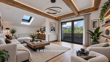 Attic apartment in a quiet location with Kaiser view