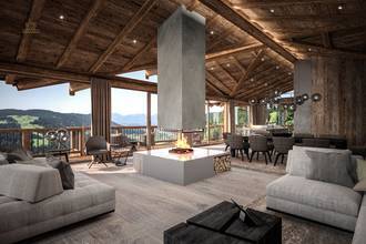 Thumbnail von Plot of land with building permit for 2 luxury chalets