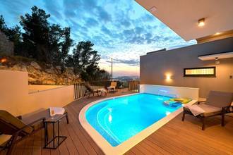 Thumbnail von Modern villa with heated pool, wellness area, and sea view