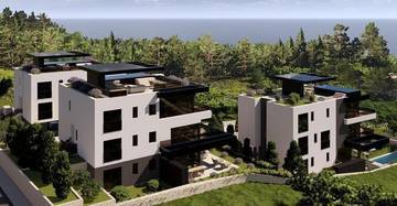 Thumbnail von High-quality penthouse with roof terrace and sea view, island of Krk