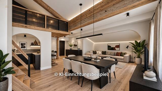 Dachgeschosswohnung mit schönem Ausblick