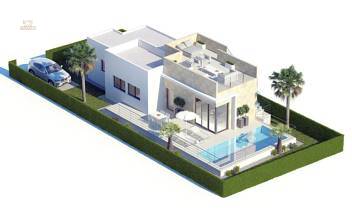 Thumbnail von ***Komfortable eingeschossige 4-Zimmer-Villen mit Privatpool, Dachterrasse und Meerblick***
