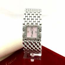 Thumbnail von Cartier Luxury Ladies Watch with Diamond Bezel and Rubin Bracelet </h1>