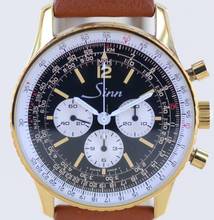 Thumbnail von Sinn 903 Navigationsuhr 903 PL Chronograph 41,5 mm Lemania 1873 vergoldet extrem rar </h1>