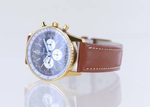 Thumbnail von Sinn 903 Navigationsuhr 903 PL Chronograph 41,5 mm Lemania 1873 vergoldet extrem rar </h1>