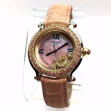  Chopard Happy Sport Quartz 26mm Diamonds & Pink Sapphires Watch </h1> 