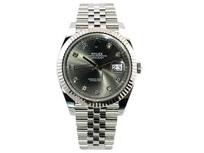 Thumbnail von Rolex Datejust 41 Edelstahl Weißgold 126334 Rhodium Diamant Jubile </h1>