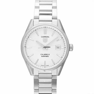  TAG Heuer Carrera Calibre 5 WAR211B.BA0782 - Carrera Calibre 5 Automatic White Dial Men's Watch </h1> 