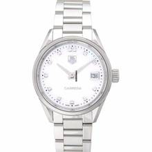 Thumbnail von TAG Heuer Carrera Lady WAR1314.BA0778 - Carrera Ladies Quartz Mother Of Pearl Dial with Diamonds Ladies Watch </h1>