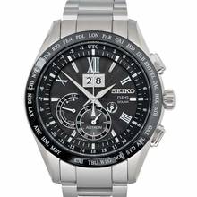 Thumbnail von Seiko Astron GPS Solar SBXB137 - Astron Quartz Black Dial Titanium Men's Watch </h1>